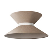 Paralume in tessuto Clessidra per lampada a sospensione - Lana Marrone Lana sabbia