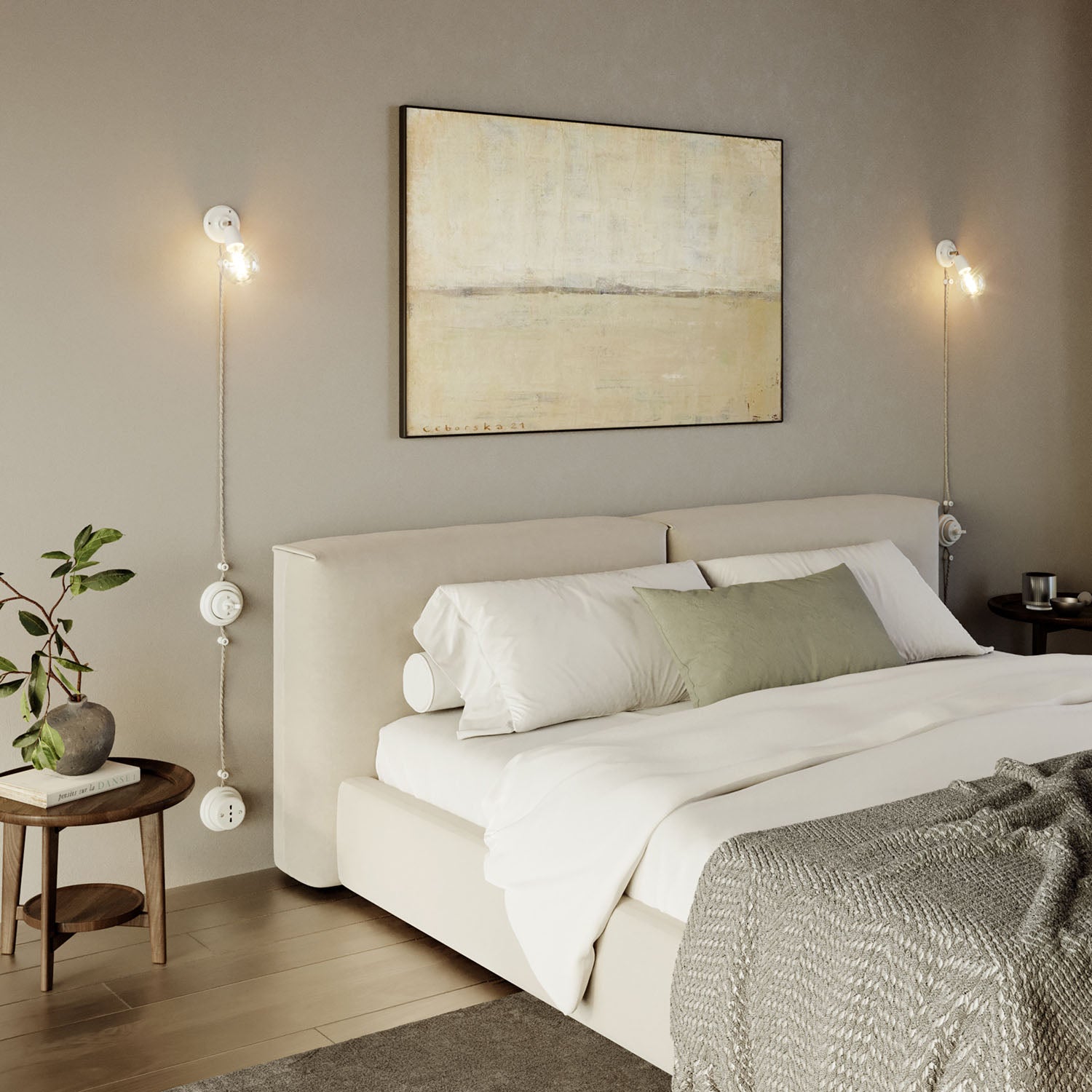 Scatola di derivazione compatibile con base in porcellana - Bianco