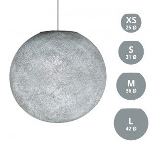 Φωτιστικό Σφαίρα από νήμα πολυεστέρα - Pearl Grey Polyester - Ανοιχτό Γκρι