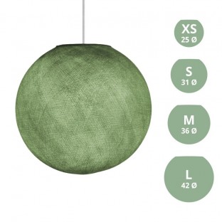 Φωτιστικό Σφαίρα από νήμα πολυεστέρα - Olive Green Polyester - Πράσινο Ελιάς