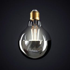 LED Λάμπα Καθρέπτου Γλόμπος G95 Χρώμιο - 7W E27 Dimmable 2700K