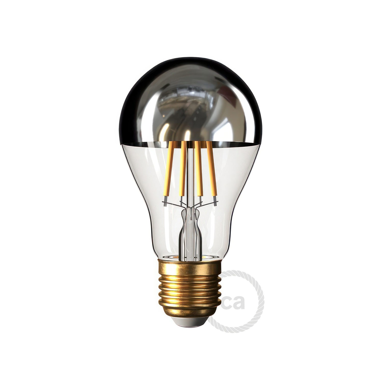 LED Λάμπα Καθρέπτου Α60 Χρώμιο - 7W E27 Dimmable 2700K