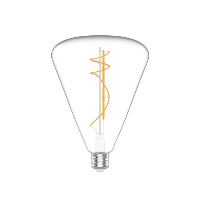 LED Λαμπτήρας H03 Cone 140 Διαφανής 10W E27 Dimmable 2700K