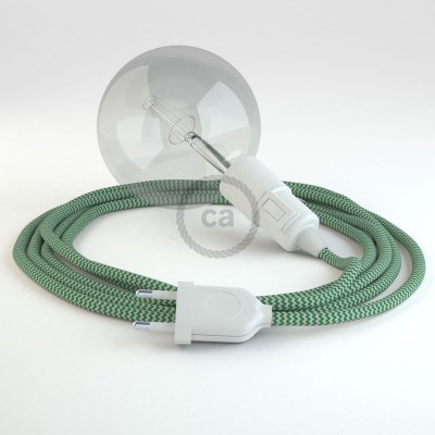 Δημιουργήστε το δικό σας Φωτιστικό Snake με καλώδιο RZ06 Πράσινο Ψαροκόκκαλο και κατευθύνετε το φως εκεί που θέλετε.