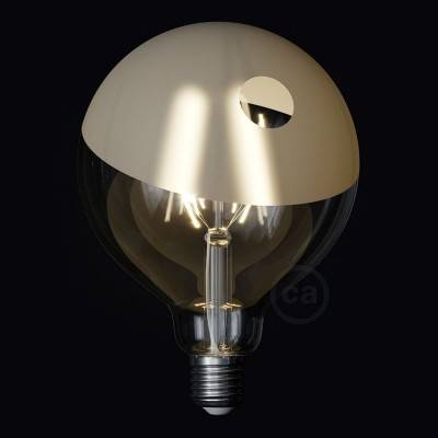 LED Λάμπα Γλόμπος G125 Filament με Σπιράλ Νήμα -Tattoo Lamp® Pio 4W E27 2700K
