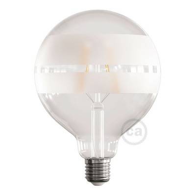 LED Λάμπα Γλόμπος G125 Filament με Σπιράλ Νήμα -Tattoo Lamp® Saturn 4W E27 2700K