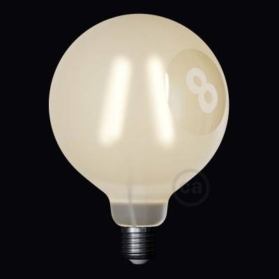 LED Λάμπα Γλόμπος G125 Filament με Σπιράλ Νήμα -Tattoo Lamp® Otto 4W E27 2700K