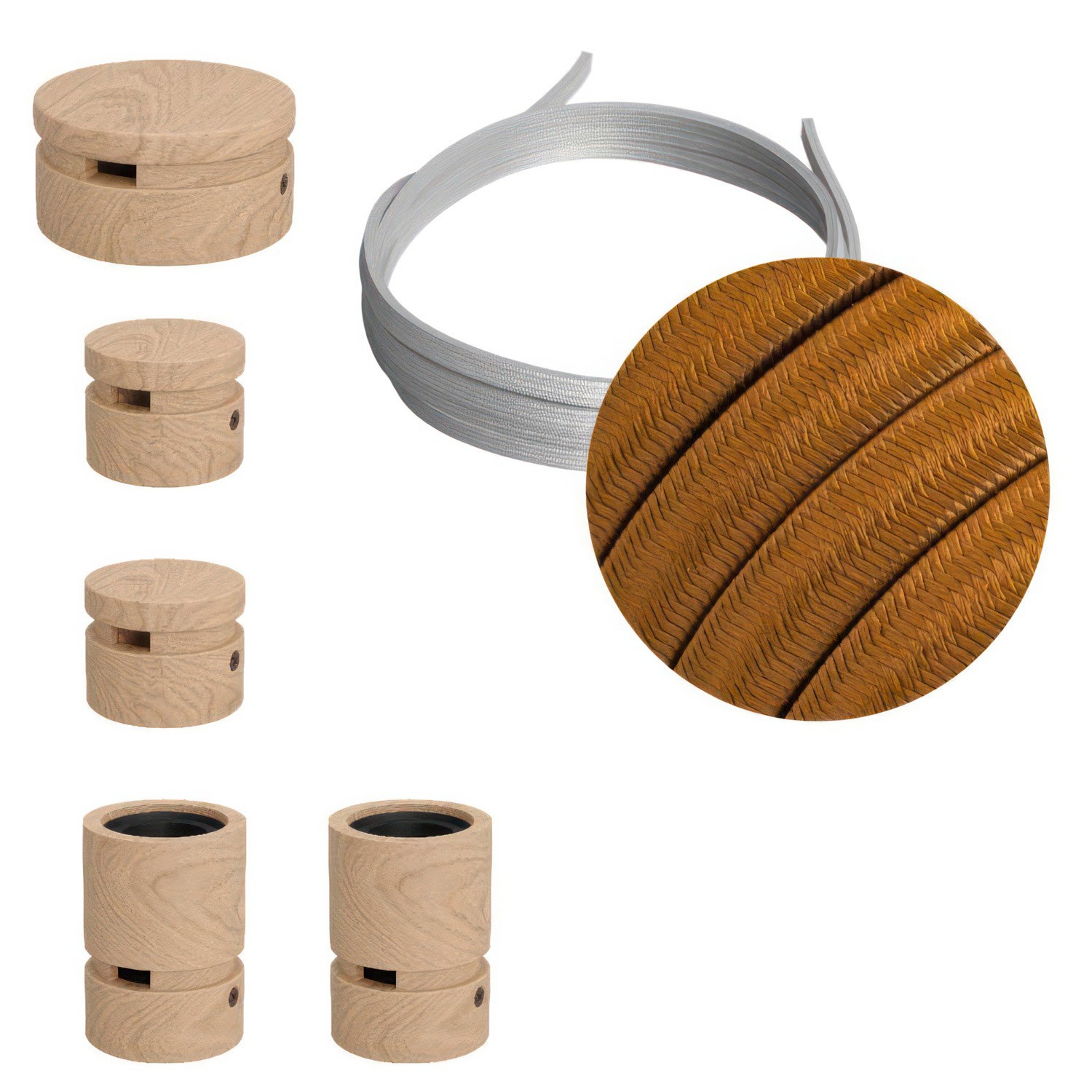 Σύστημα Filé Γιρλάντα Ζιγκ-Ζαγκ Wiggle DIY Kit - 3m καλώδιο γιρλάντας και 5 ξύλινα αξεσουάρ
