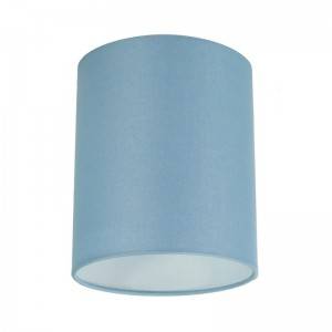 Κυλινδρικά Υφασμάτινα Καπέλα με ντουι Ε27 - 100% Made in Italy - Heavenly Blue Canvas - Μπλε Ανοιχτό