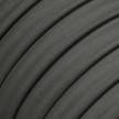 Γιρλάντα Lumet έτοιμη για χρήση, 7,5m υφασμάτινο καλώδιο πλακέ με 5 μαύρα ντουί, γάντζο και φις