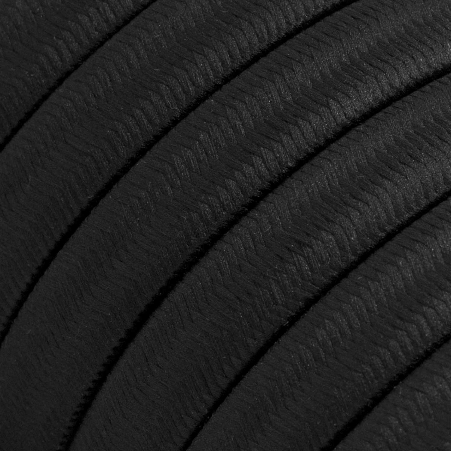 Γιρλάντα Lumet έτοιμη για χρήση, 7,5m υφασμάτινο καλώδιο πλακέ με 5 μαύρα ντουί, γάντζο και φις