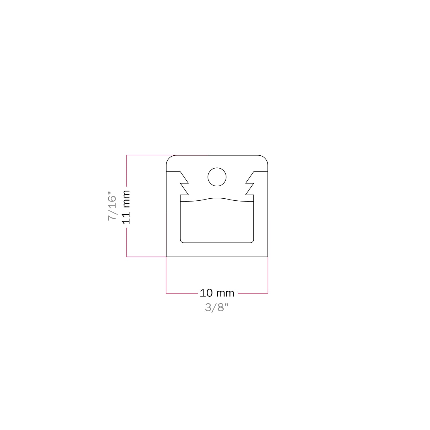 Σετ 4 Cube Clip Διάφανο - Mini Στηρίγματα Τοίχου-Οροφής για υφασμάτινο Kαλώδιο