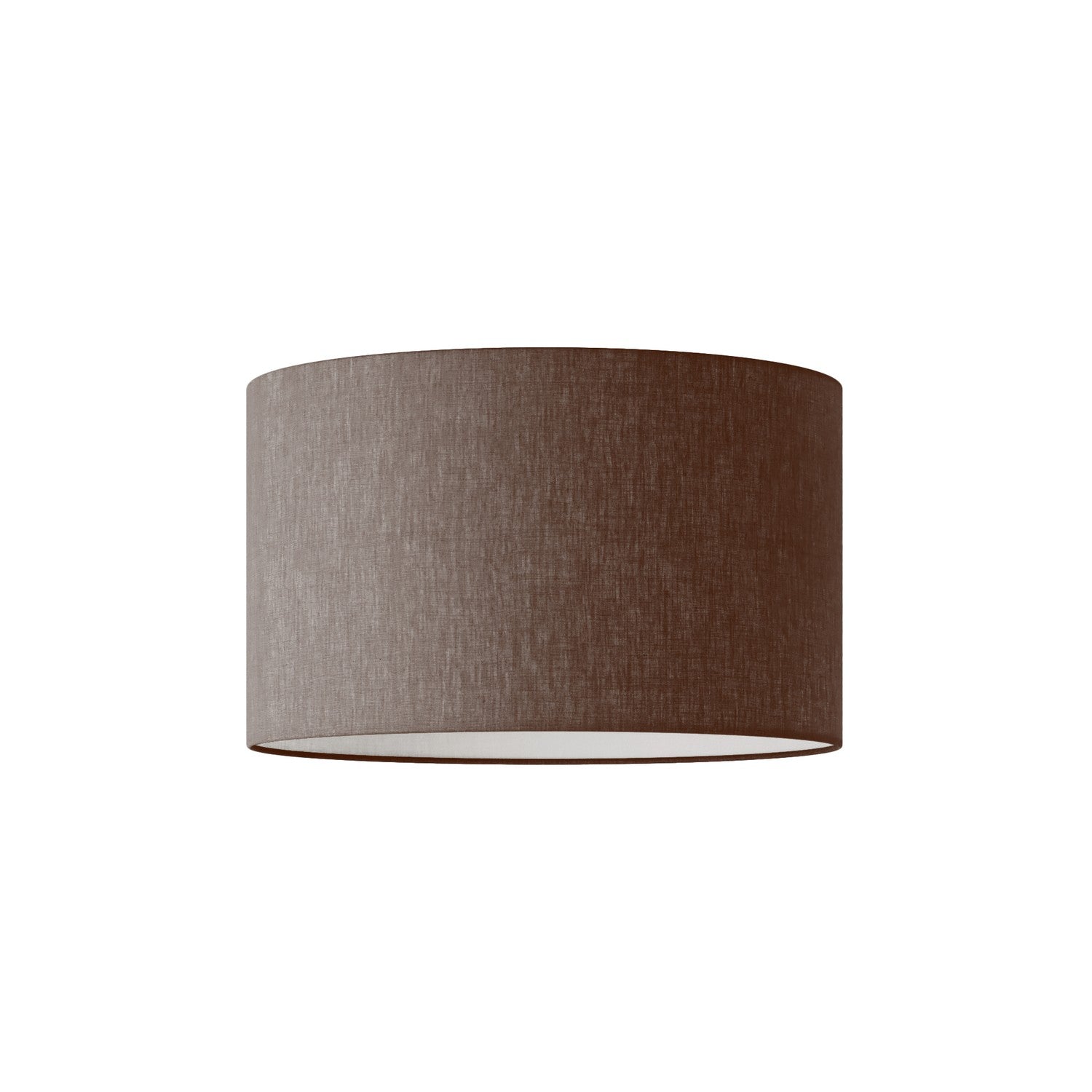 Paralume Cilindro L in tessuto con attacco E27 - Made in Italy - Camelot Marrone