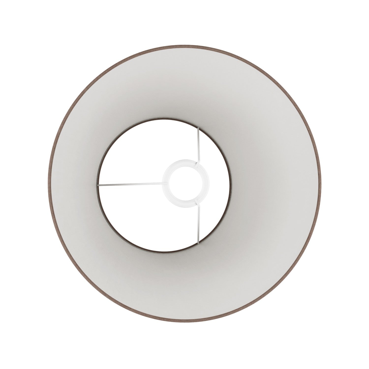 Paralume Impero M in tessuto per lampada da terra con attacco E27 - Made in Italy - Camelot Marrone