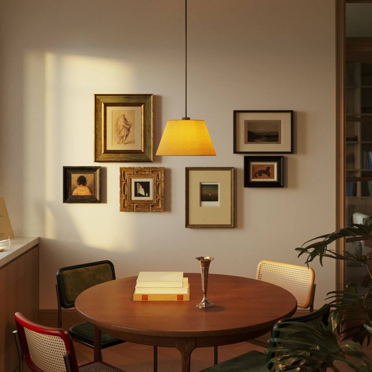 Paralume Impero M per sospensione con attacco E27 - Made in Italy - Arenal Oro