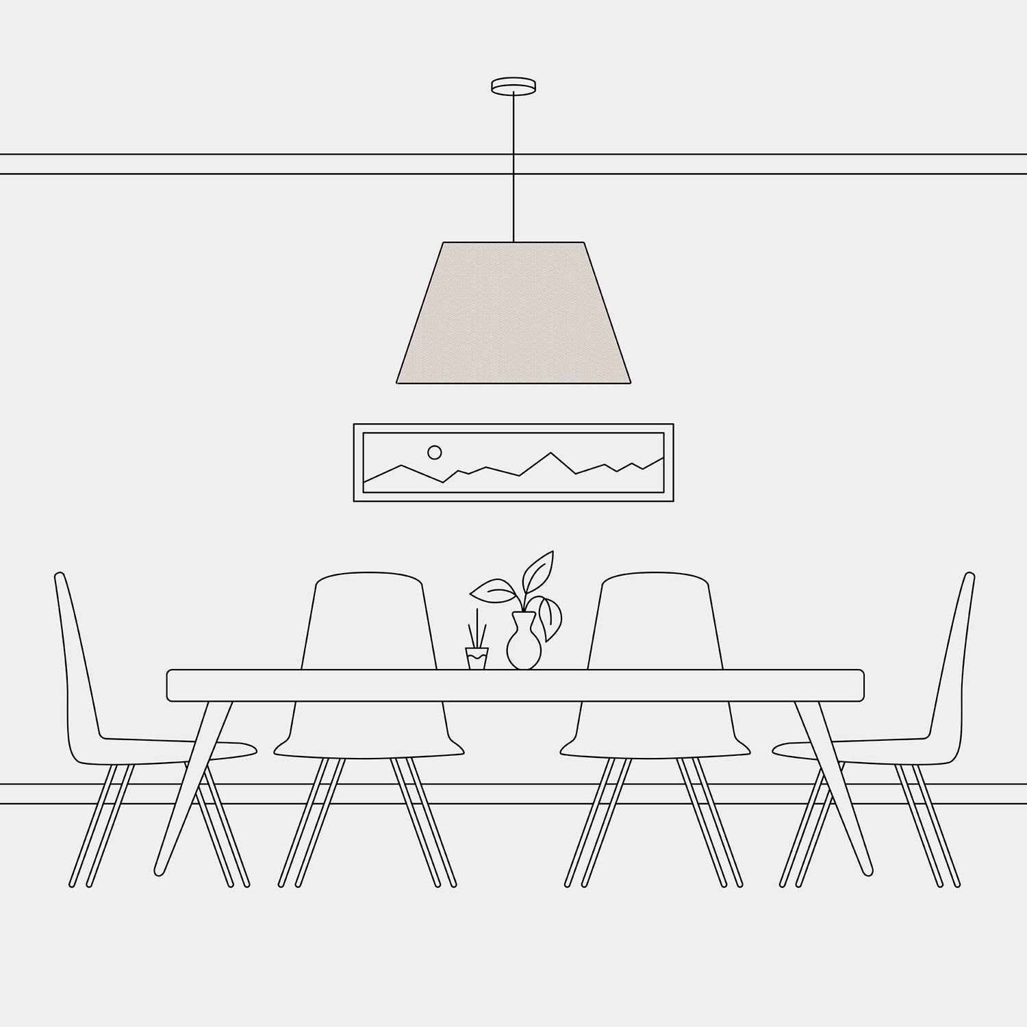 Paralume Impero L per sospensione con attacco E27 - Made in Italy - Lana Sabbia