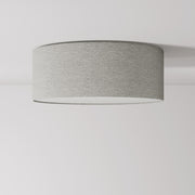 Plafoniera in tessuto Medium Slim - Made in Italy - Lana Grigio Chiaro