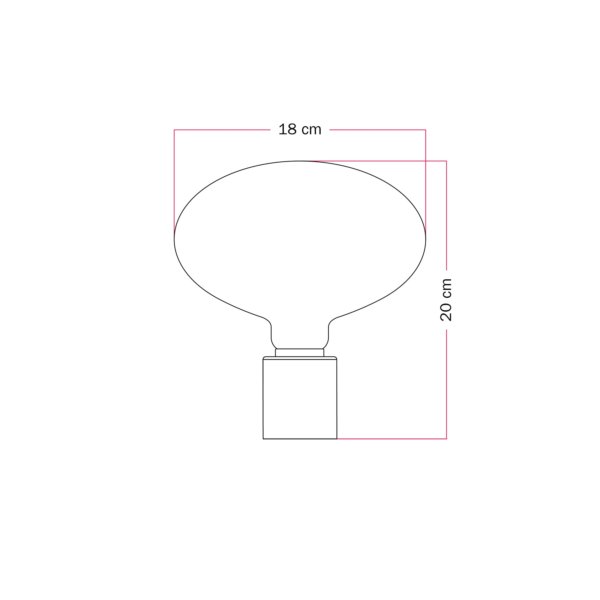 Applique in metallo con lampadina LED Ellipse effetto porcellana - Bronzo satinato