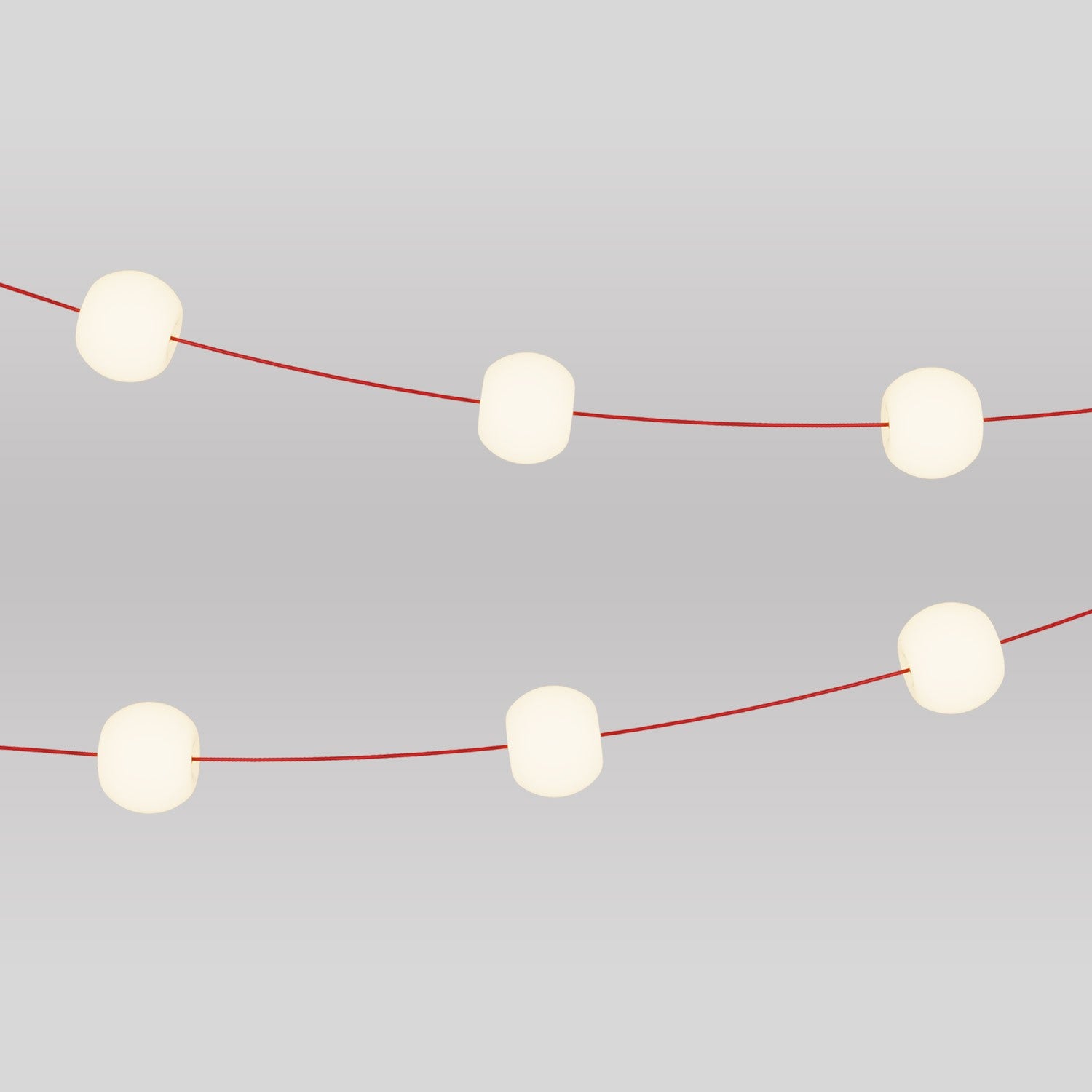 Φωτοσειρά 6 σημείων φωτισμού για εξωτερικό χώρο IP67 Κόκκινο Stella Marina - Marina6 Cherry