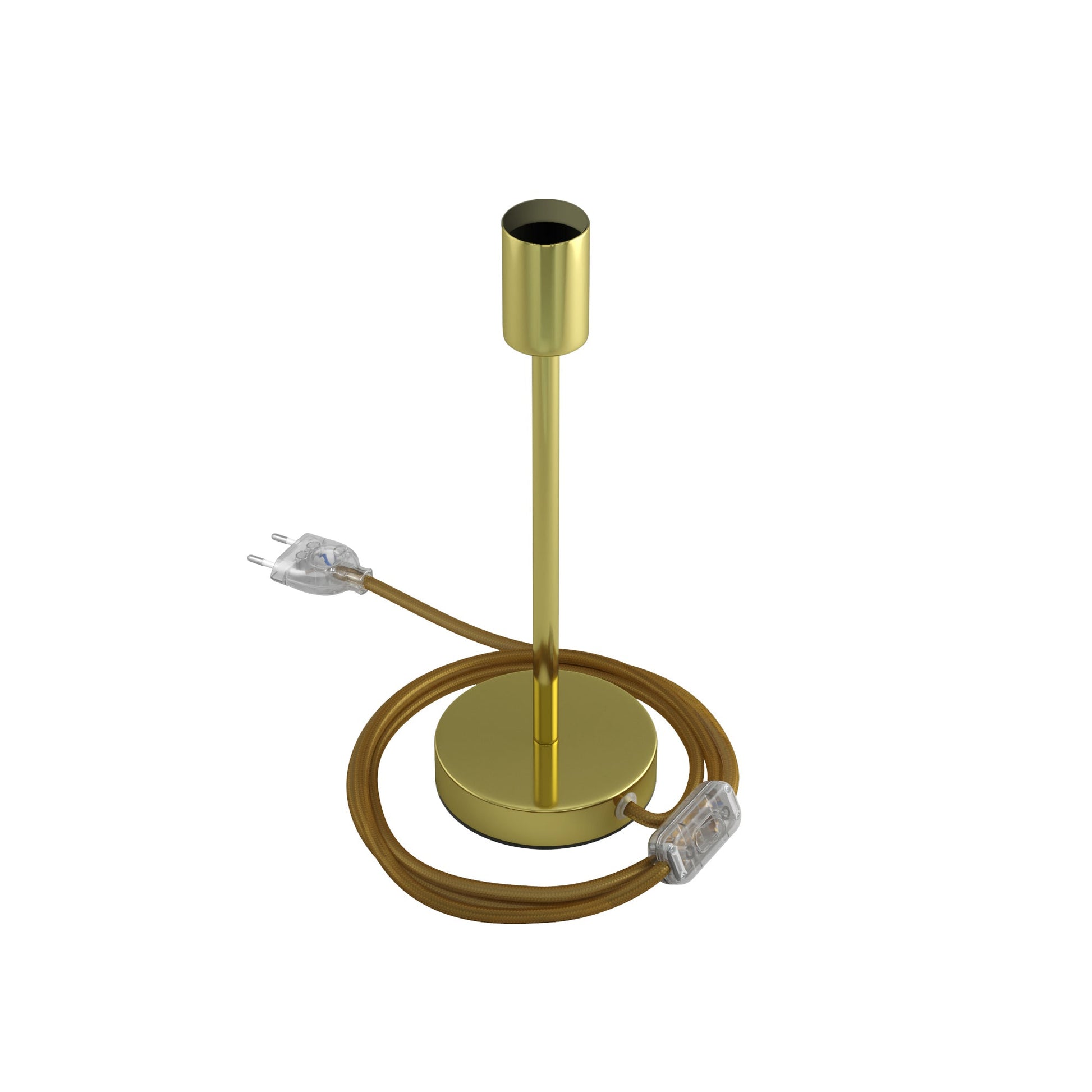 Alzaluce - Lampada da tavolo in metallo - Ottone 25 cm