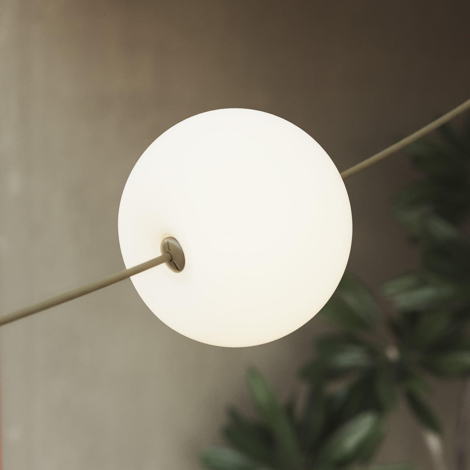 Catena luminosa 4 punti luce da esterno IP67 Verde Oliva - Marina4 Cherry 70 cm
