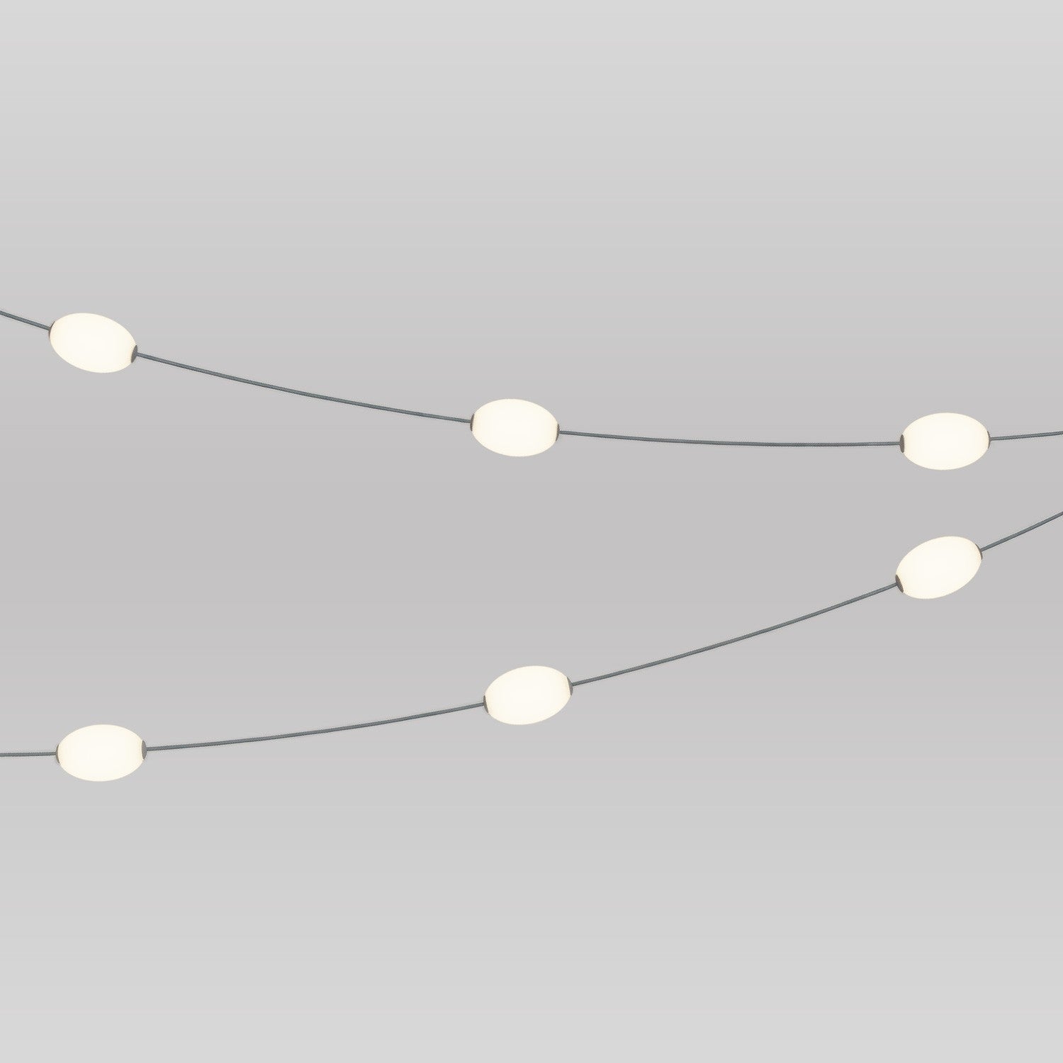 Catena luminosa 6 punti luce da esterno IP67 Grigio - Marina6