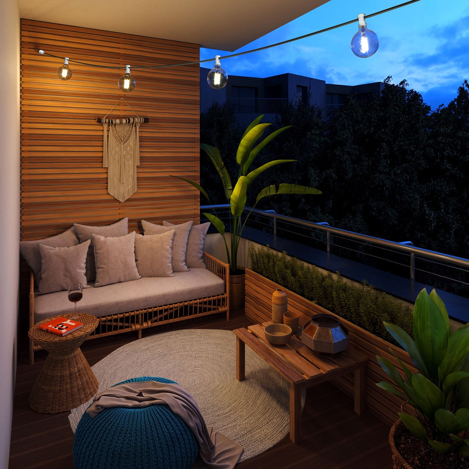 Catenaria Sistema Lumet da 7,5 m con cavo tessile CM03, 5 portalampada, gancio e spina bianchi