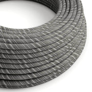 Cavo elettrico in cotone Nero Mélange Vertigo - L'Originale Creative Cables, la scelta migliore per lamapade moderne - ERC37