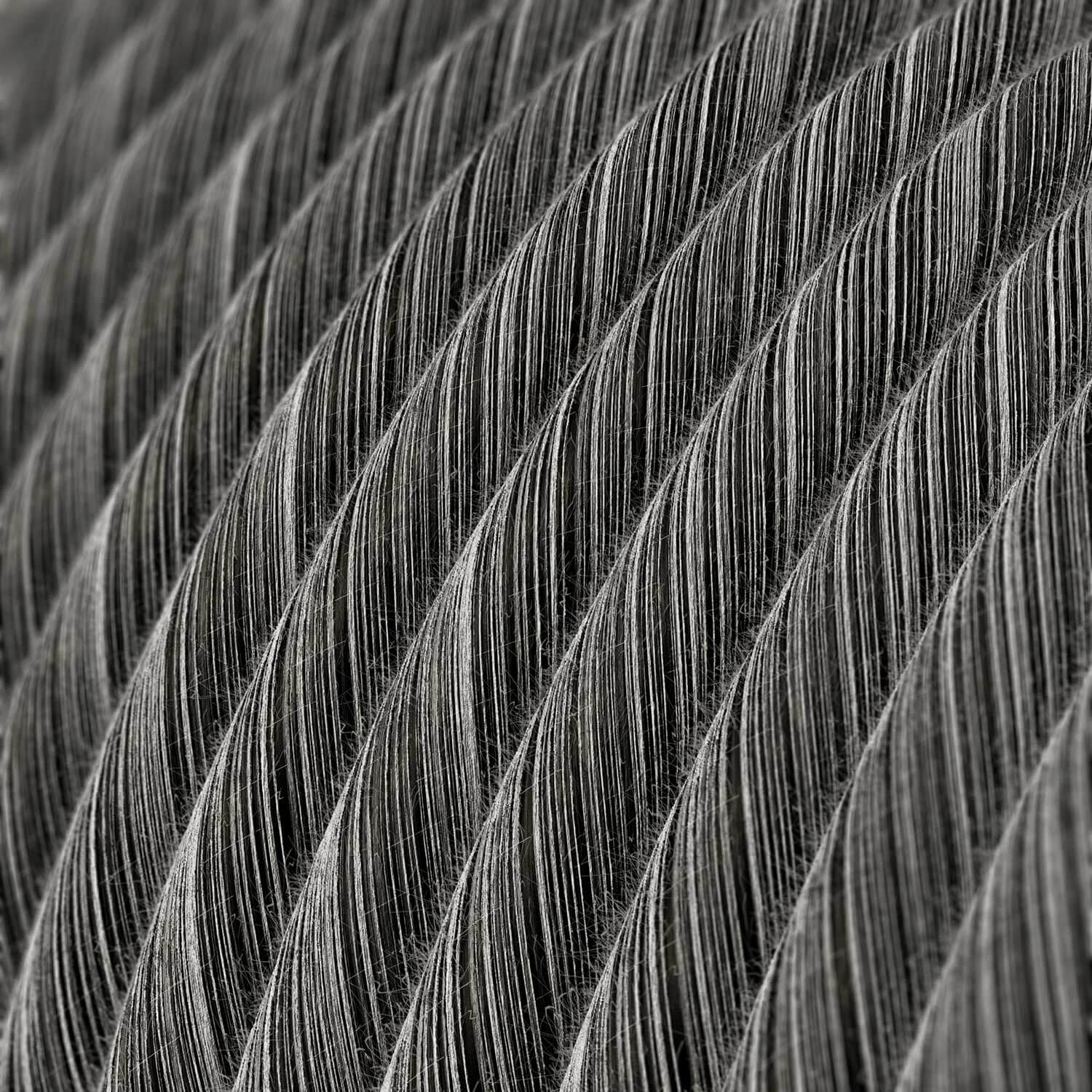 Cavo elettrico in cotone Nero Mélange Vertigo - L'Originale Creative Cables, la scelta migliore per lamapade moderne - ERC37