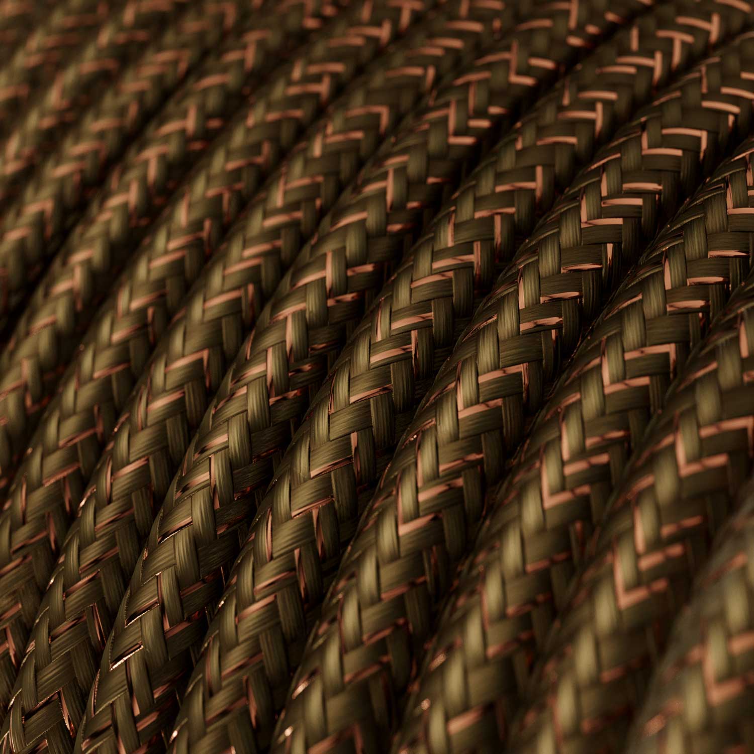 Cavo glitterato per illuminazione Marrone Espresso - L'Originale Creative Cables, ottimo creare lampade e lampadari - RL13
