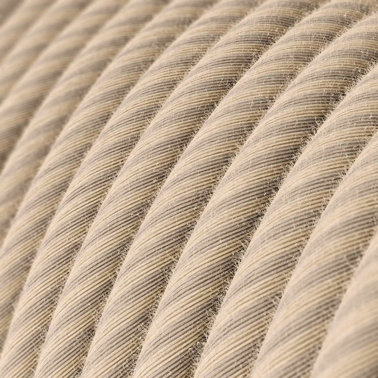 Cavo tessile in cotone e lino Paglia Vertigo - L'Originale Creative Cables, per valorizzare i tuoi lampadari - ERD20