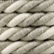 Cordone elettrico 3x0,75 rivestito in lino naturale e cotone grezzo