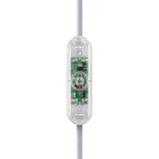 Dimmer universale per lampade da tavolo con pulsante a pressione per lampadine LED e incandescenza - Design by Achille Castiglioni - Trasparente