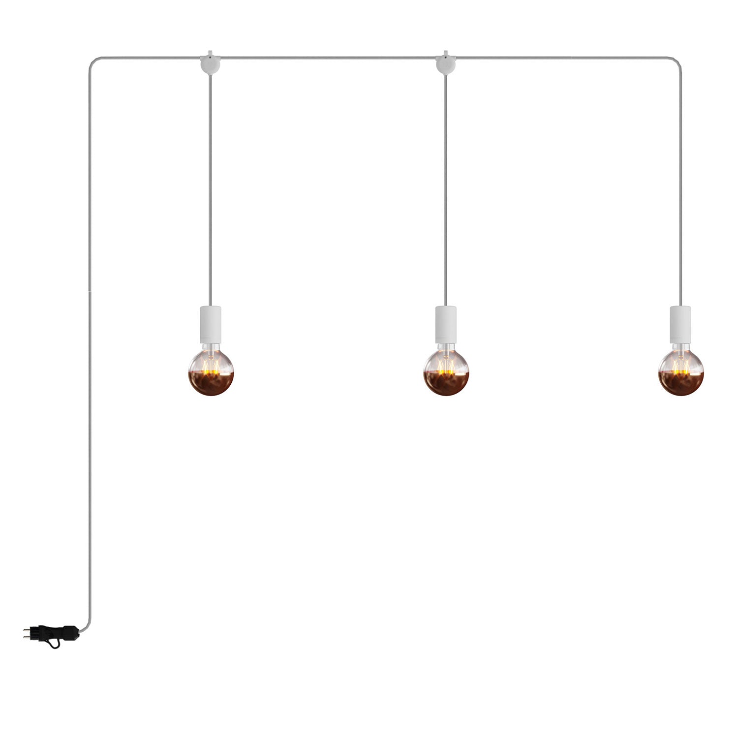 E-Snake Modulair Lampada da esterno IP65 portatile a 3 luci - Bianco