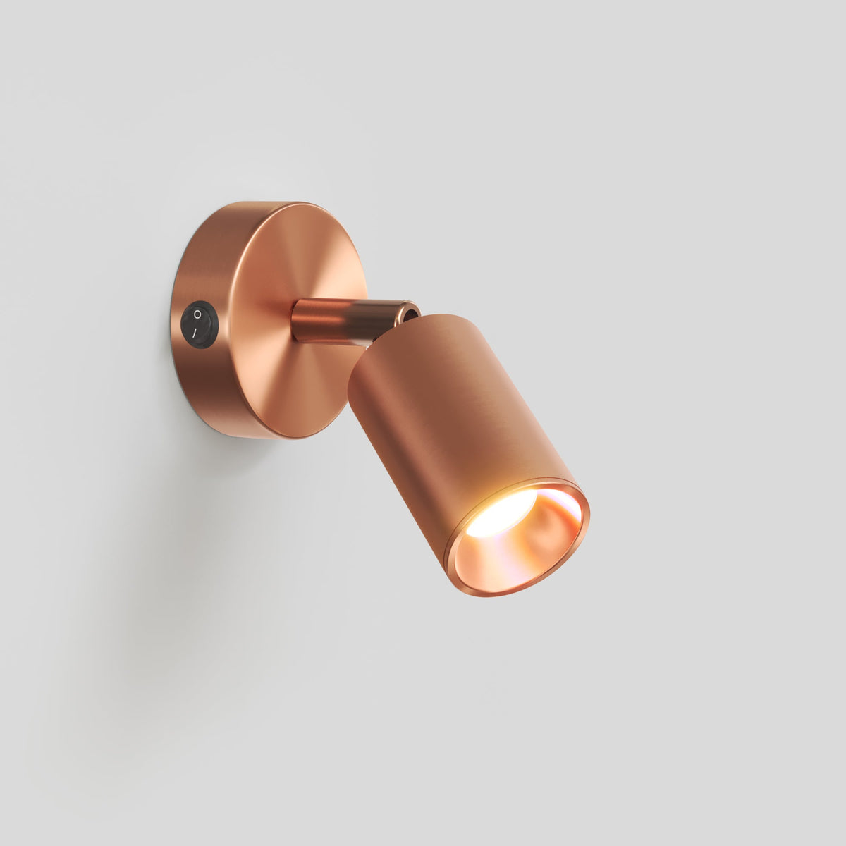 Faretto GU10 orientabile da parete o soffitto Bispot - Rame satinato Si Si