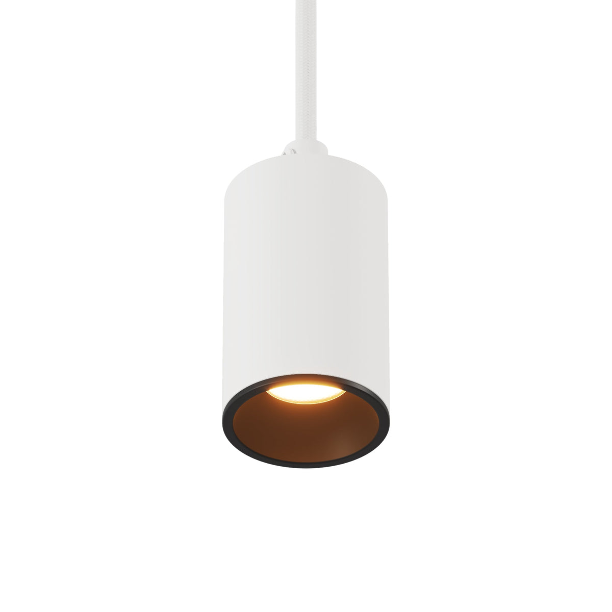 Faretto GU10 Spotlight LED Bispot - Bianco opaco / Nero