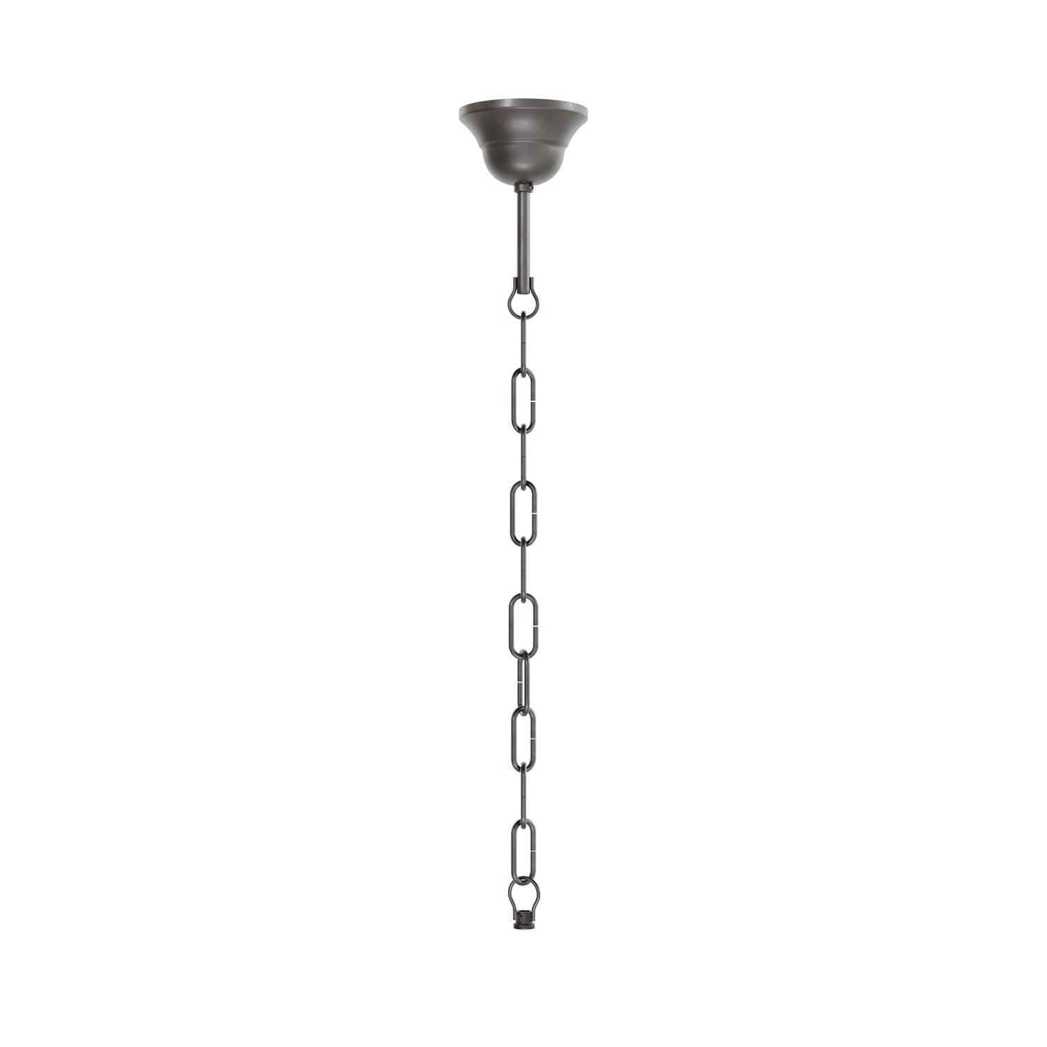 Kit completo sospensione vintage: Rosone in ferro e Catena Genovese - 50 cm