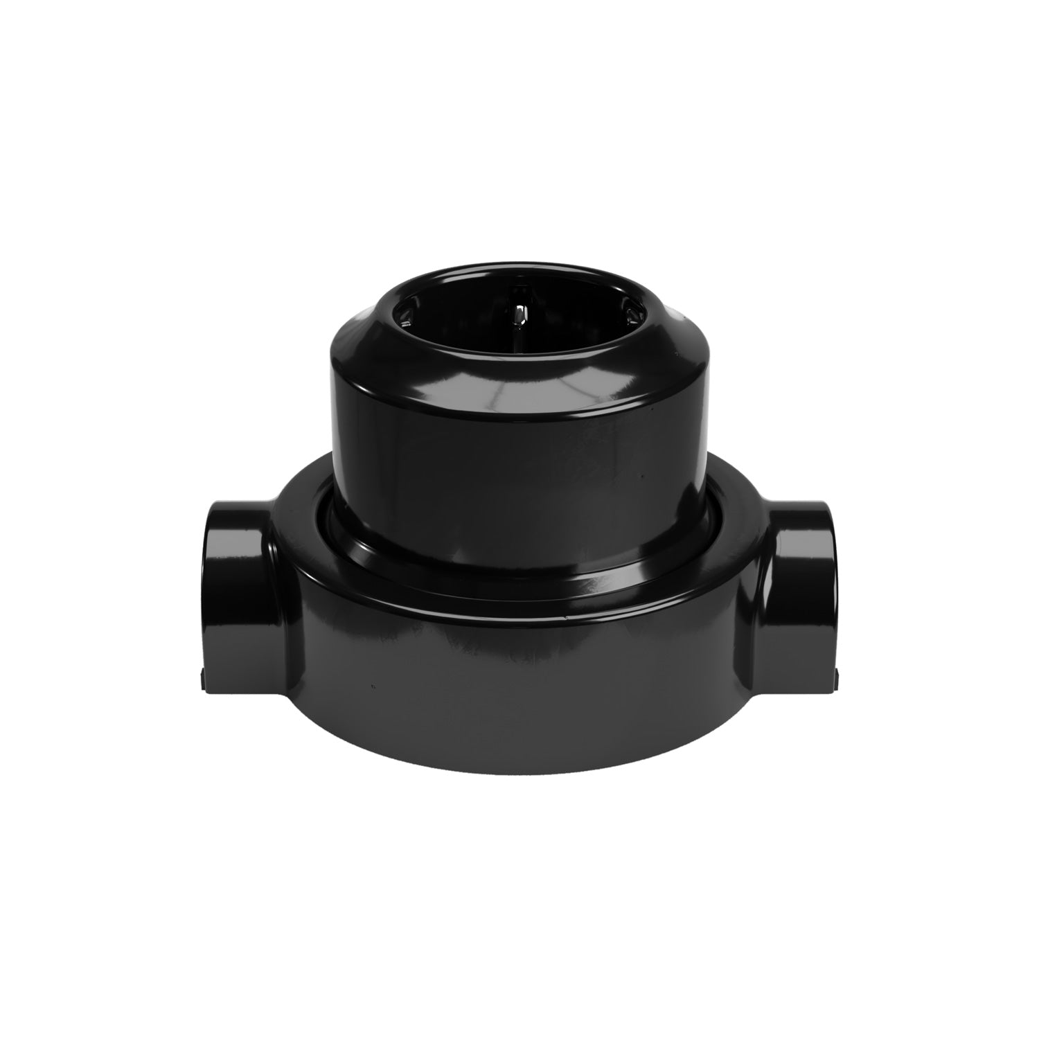 Kit presa Schuko da parete e base per Creative-Tubes in porcellana - Nero 2 in linea