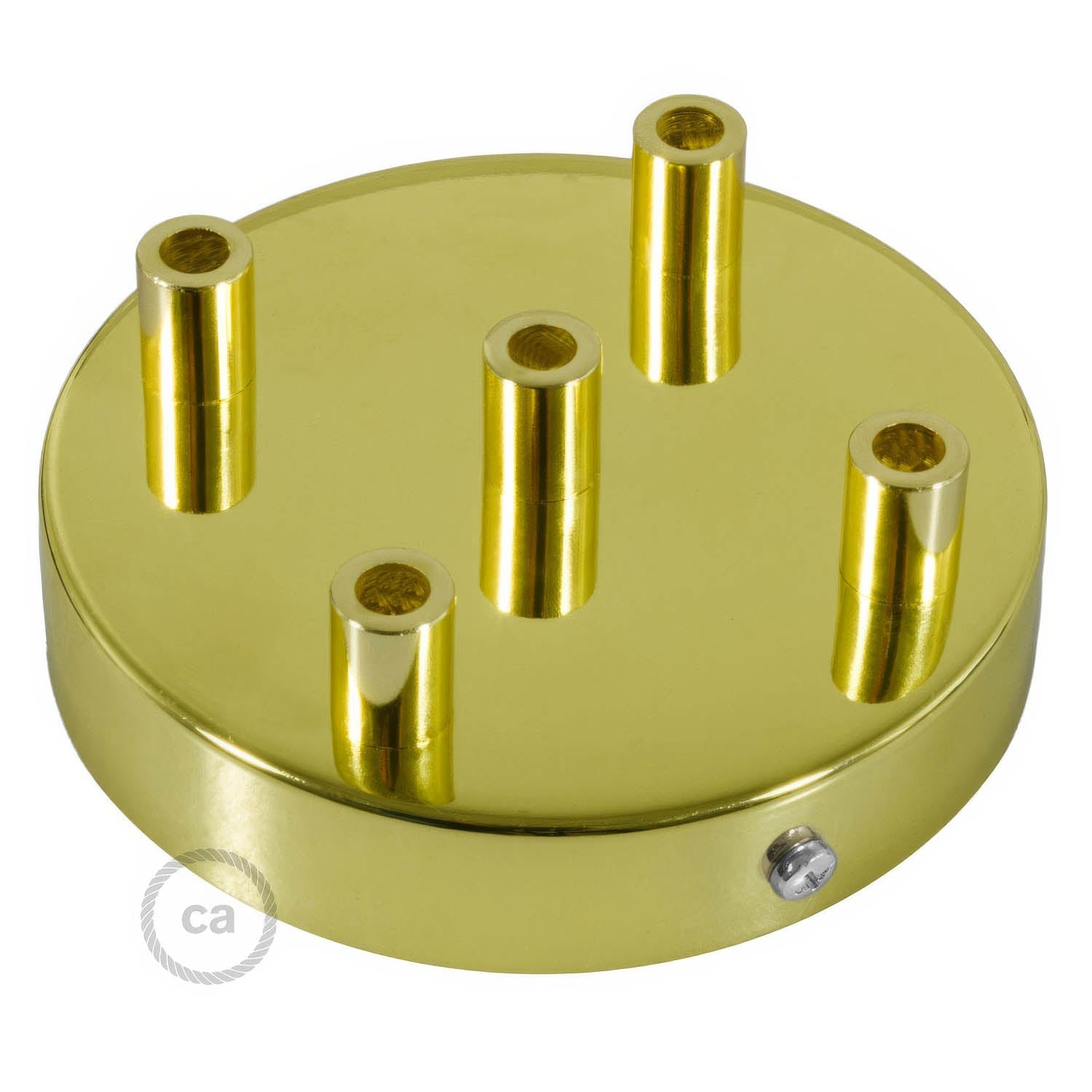 Kit rosone cilindrico in metallo a 5 fori - Ottone Cilindrico