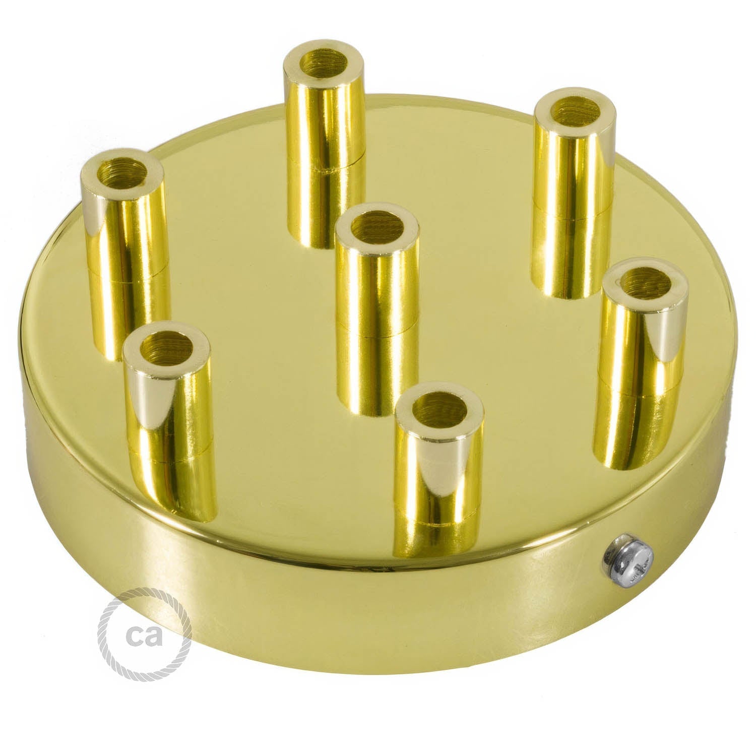 Kit rosone cilindrico in metallo a 7 fori - Ottone Cilindrico