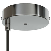 Kit rosone cilindrico in metallo Ø 120 mm a 2 fori centrali e decentrati - Cromo