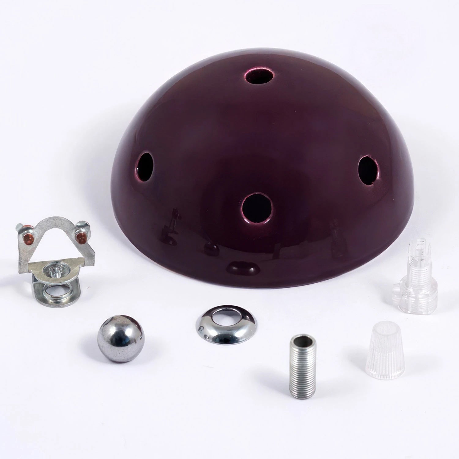 Kit rosone in ceramica a 6 fori - Viola