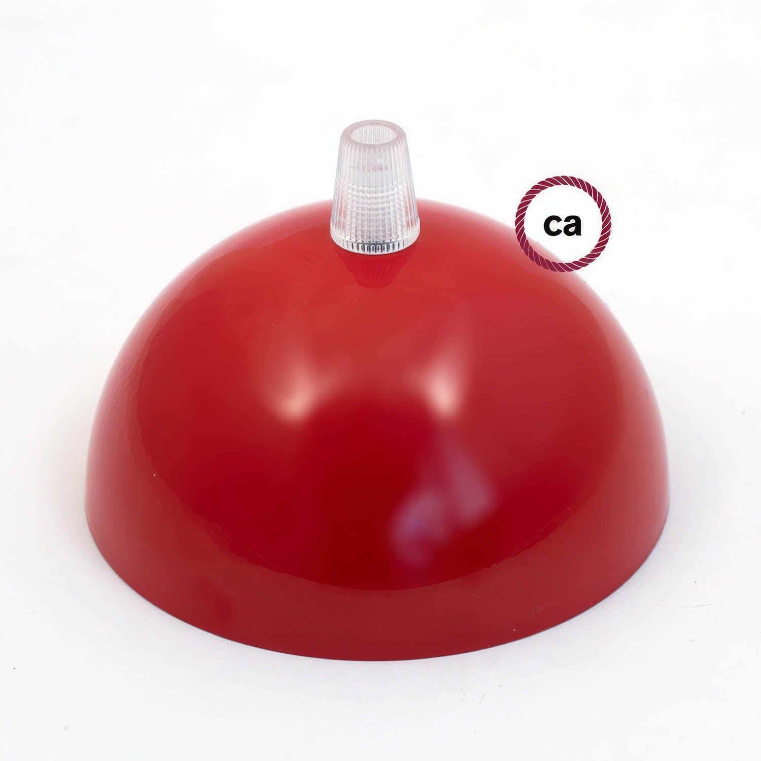 Kit rosone semisferico in metallo verniciato - Rosso