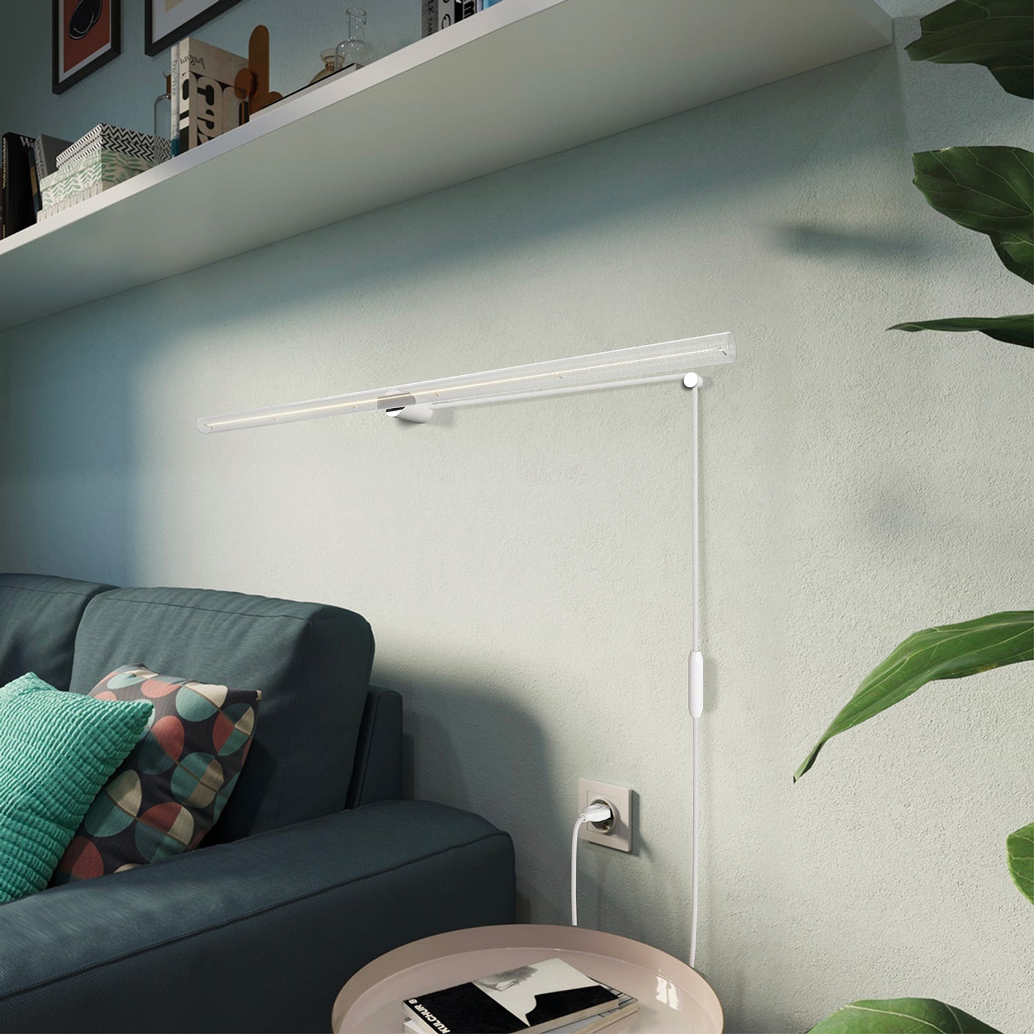 Kit Spostaluce esse14 con portalampada S14d - Bianco