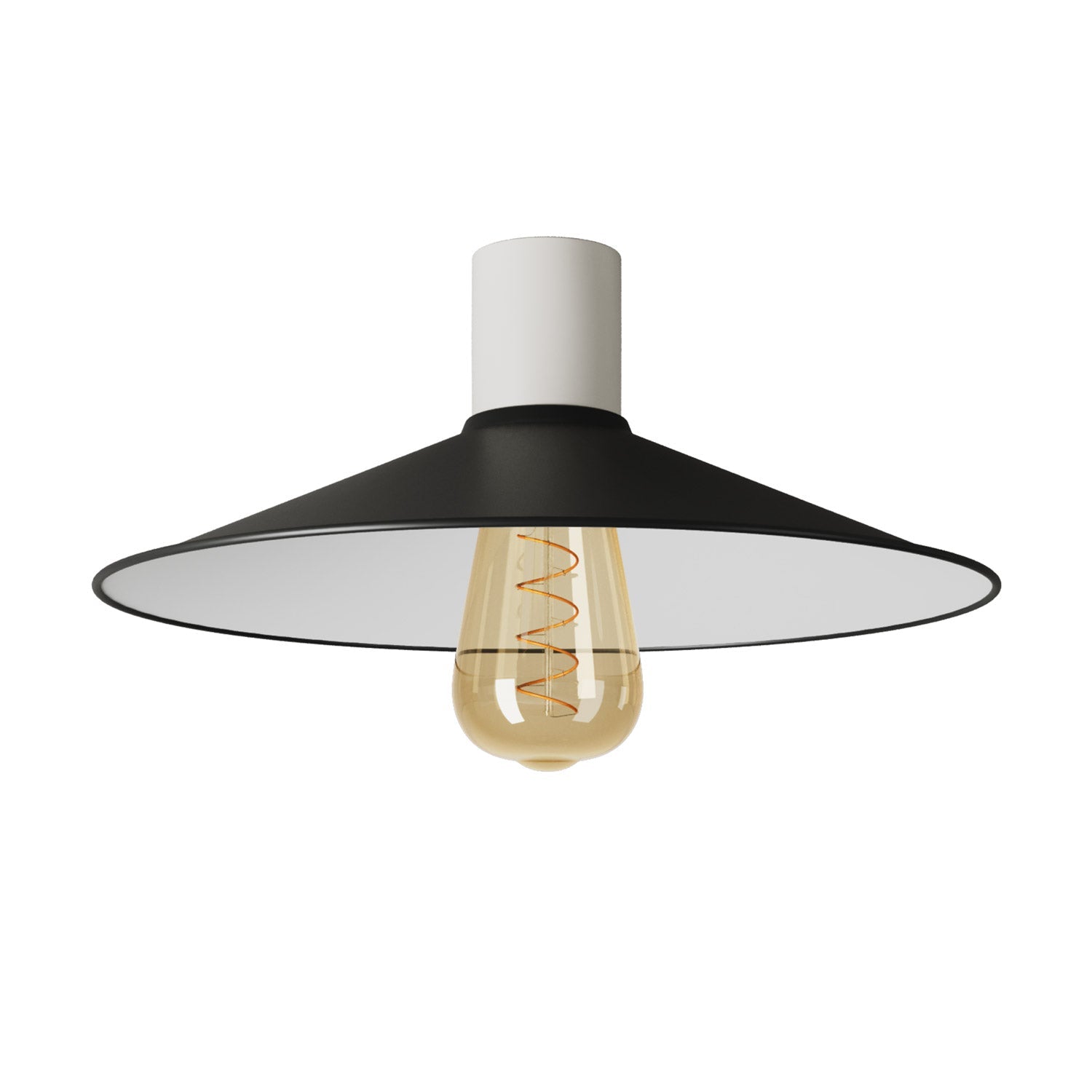 Lampada da soffitto Bianca con paralume in metallo Swing - Waterproof IP44 - IO