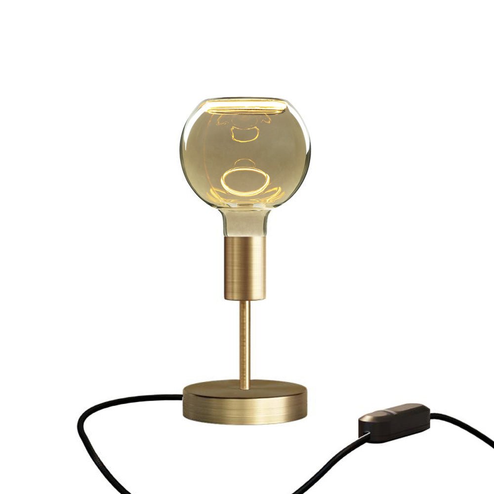 Lampada da tavolo Alzaluce Globo Ghost in metallo - Bronzo satinato Dimmer