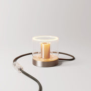 Lampada da tavolo Posaluce Ghost - Titanio satinato