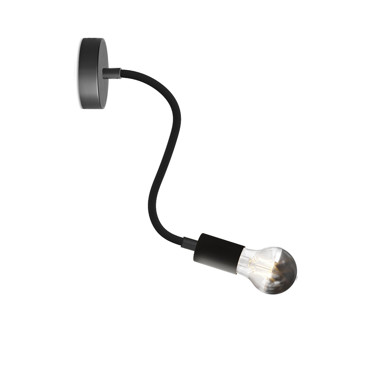 Lampada Flex 30 con lampadina Goccia - Nero
