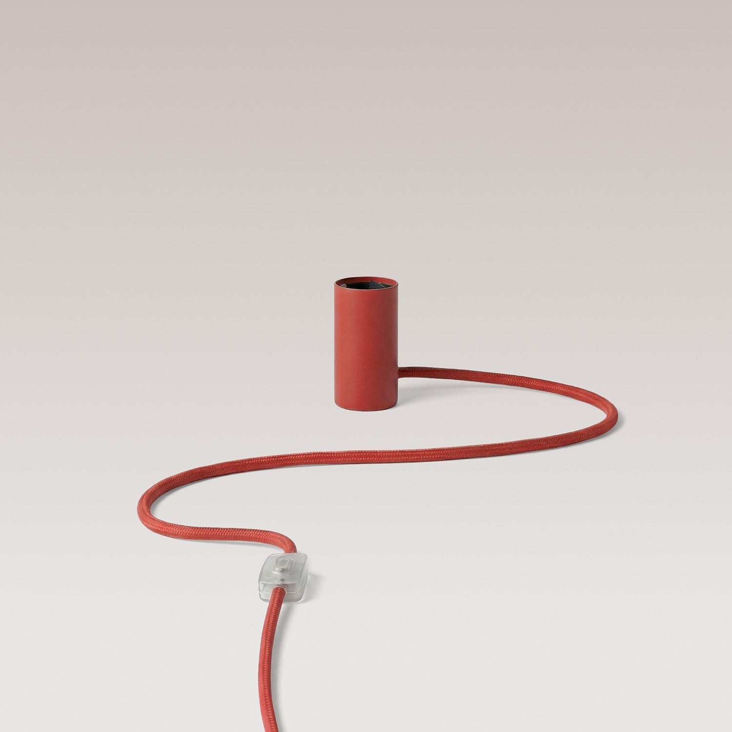 Lampada magnetica plug-in con attacco E27 e spina UK - Rosso