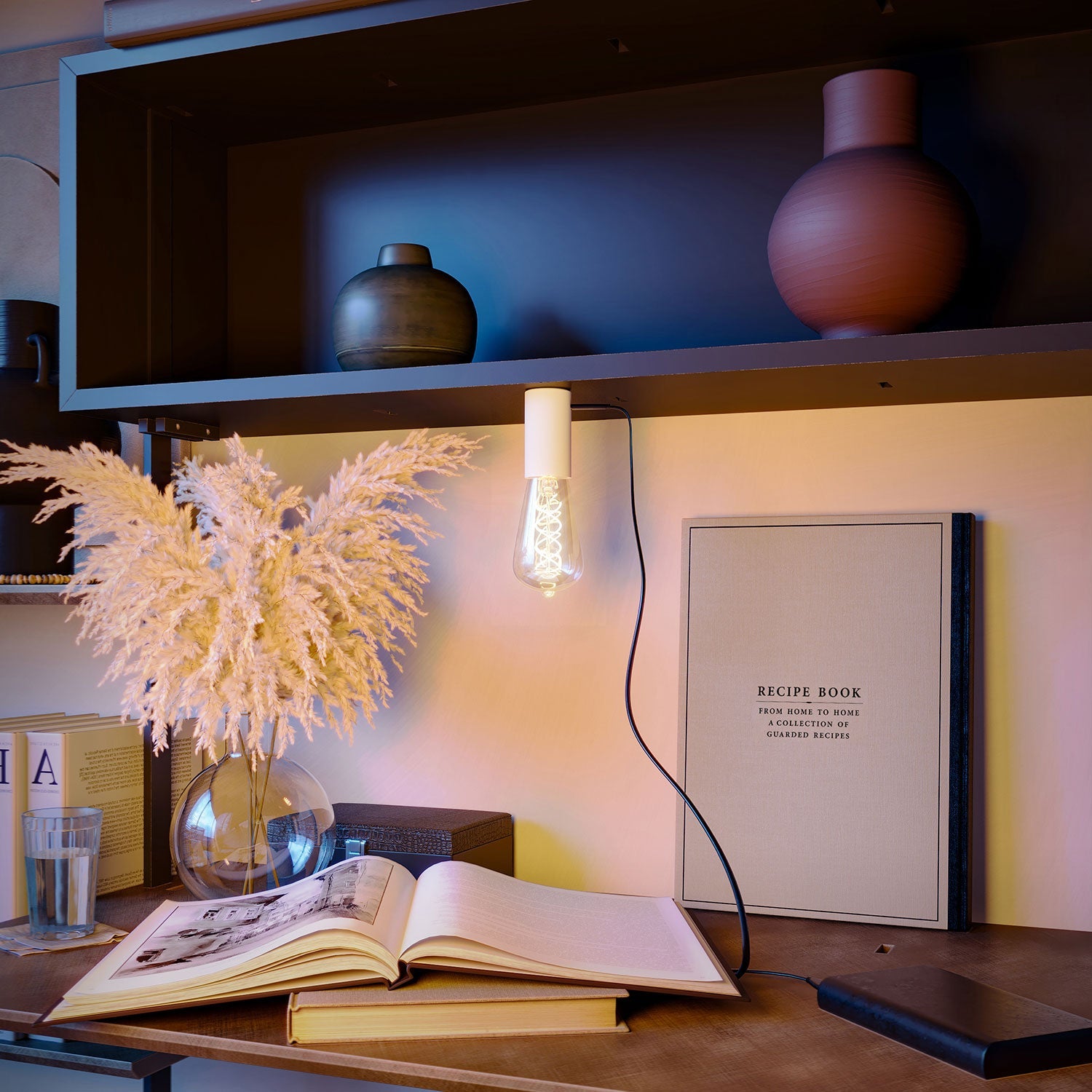 Lampada portatile in confezione regalo SI! a 5 volt - Bianco opaco